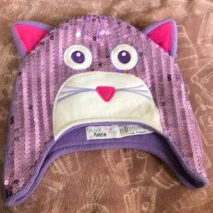 SEQUINS BEANIE CAT HAT